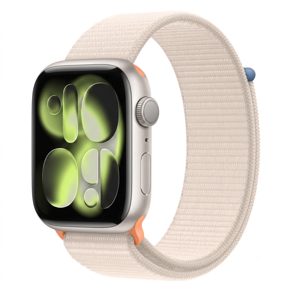 Bracelet sport en nylon lumière stellaire pour Apple Watch