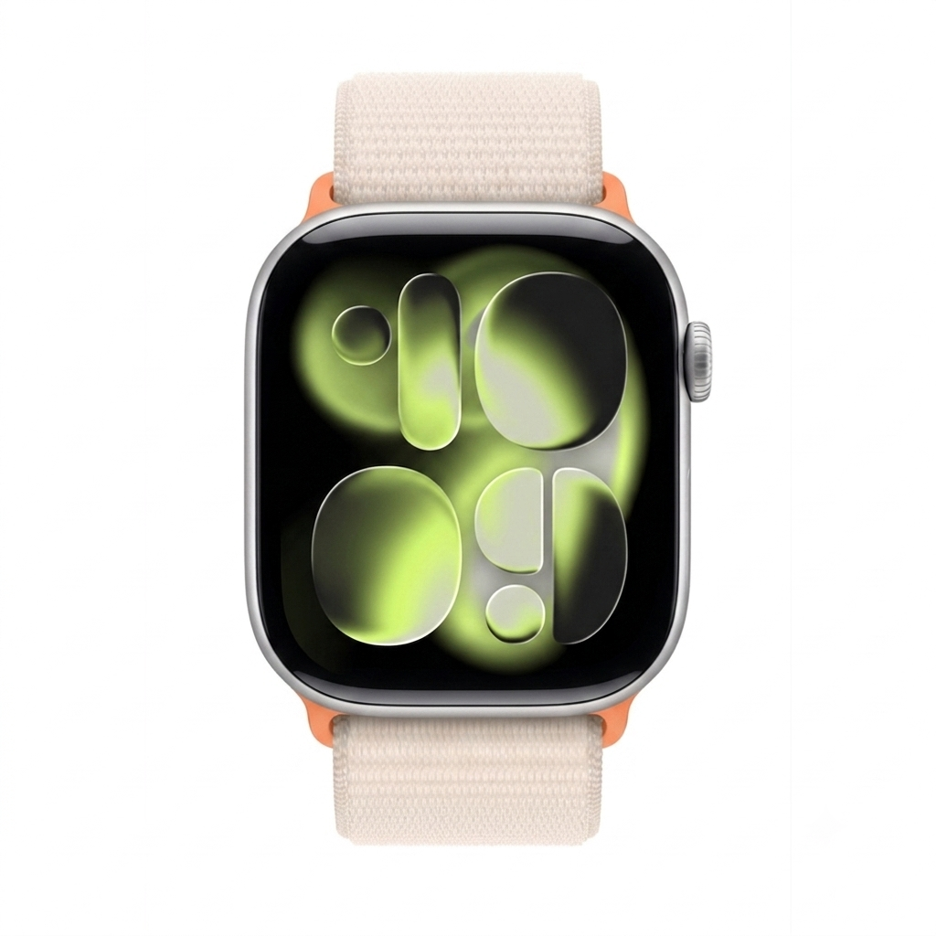 Bracelet sport en nylon lumière stellaire pour Apple Watch