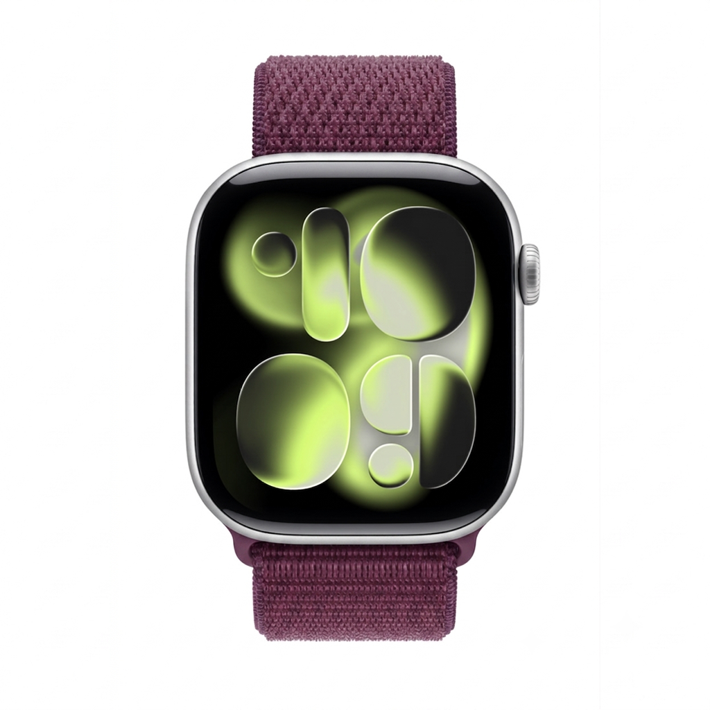 Bracelet sport en nylon prune pour Apple Watch