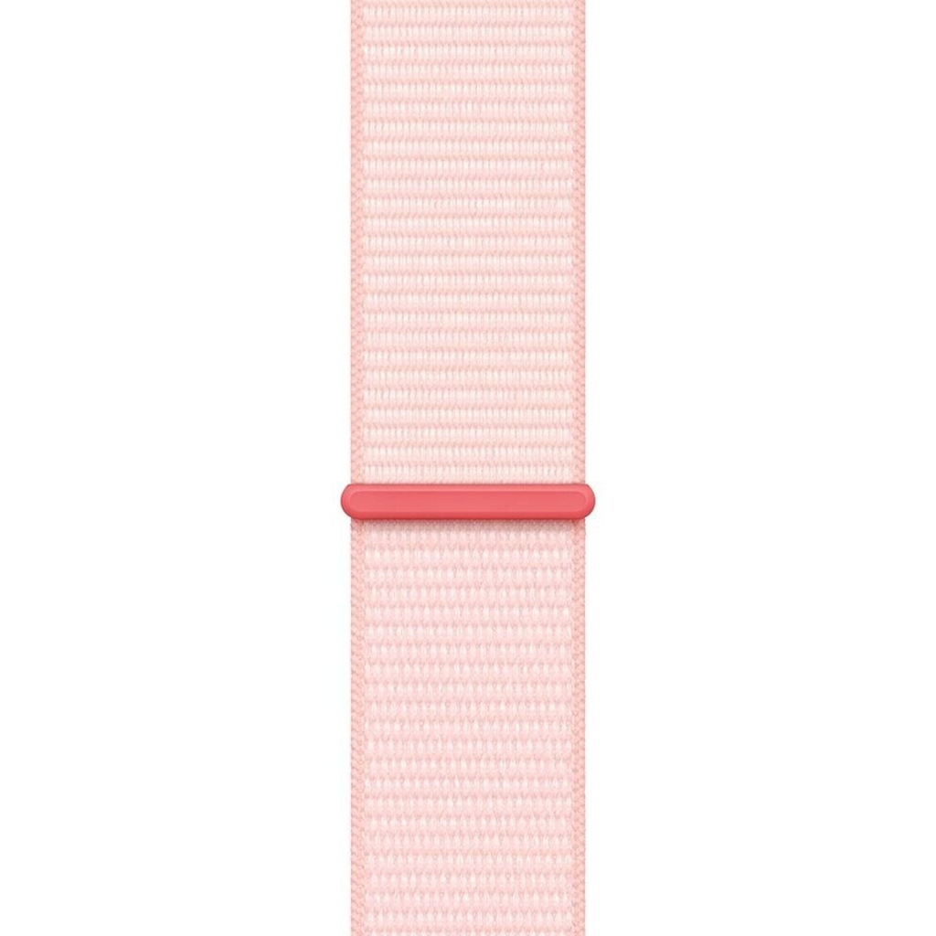 Bracelet sport en nylon rose clair pour Apple Watch