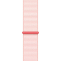 Bracelet sport en nylon rose clair pour Apple Watch
