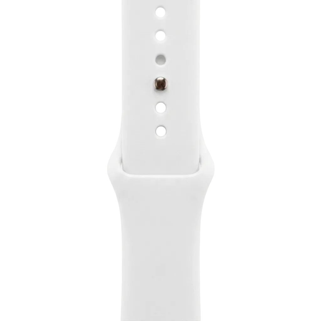 Bracelet sport en silicone blanc pour Apple Watch