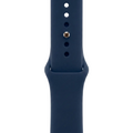 Bracelet sport en silicone bleu nuit pour Apple Watch