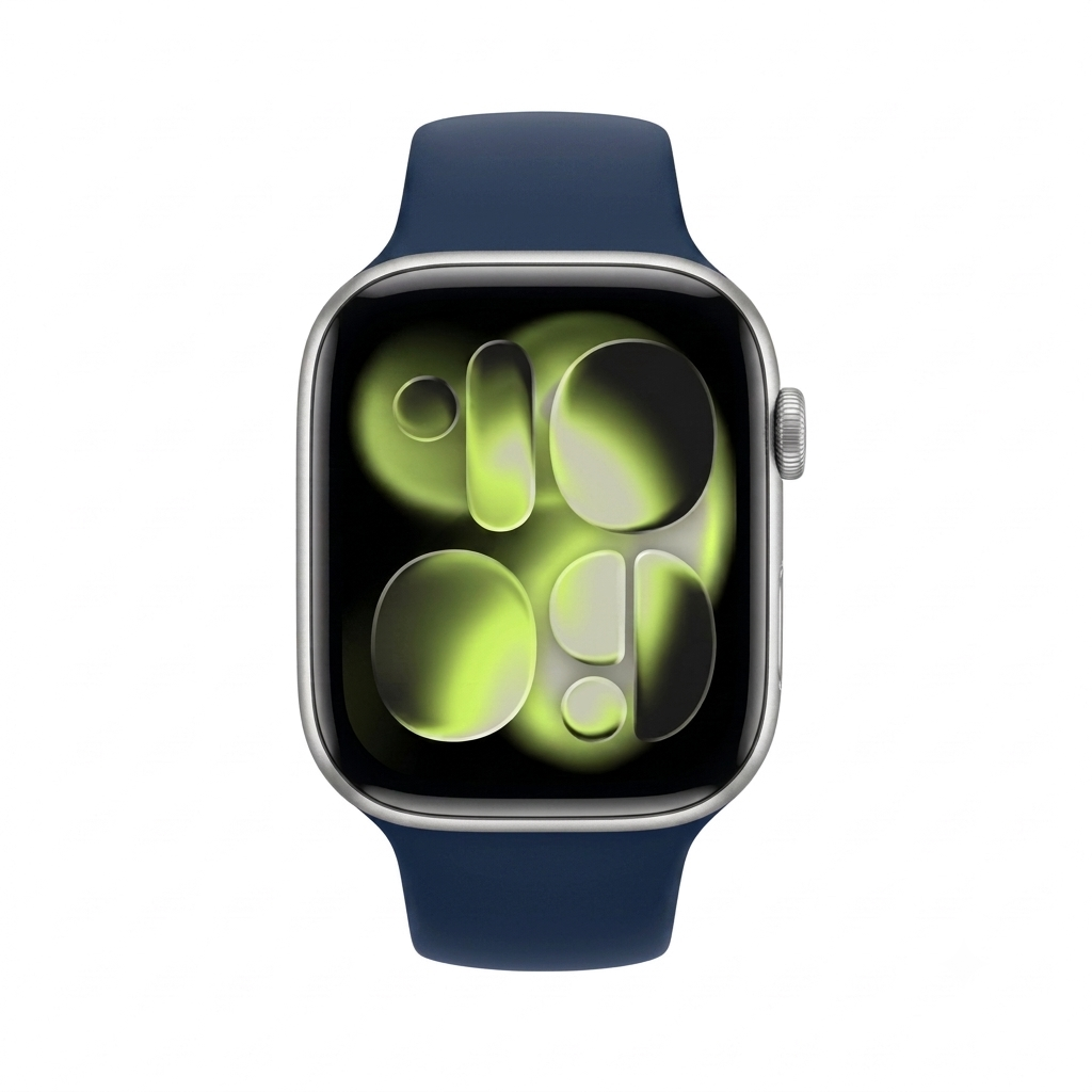 Bracelet sport en silicone bleu nuit pour Apple Watch